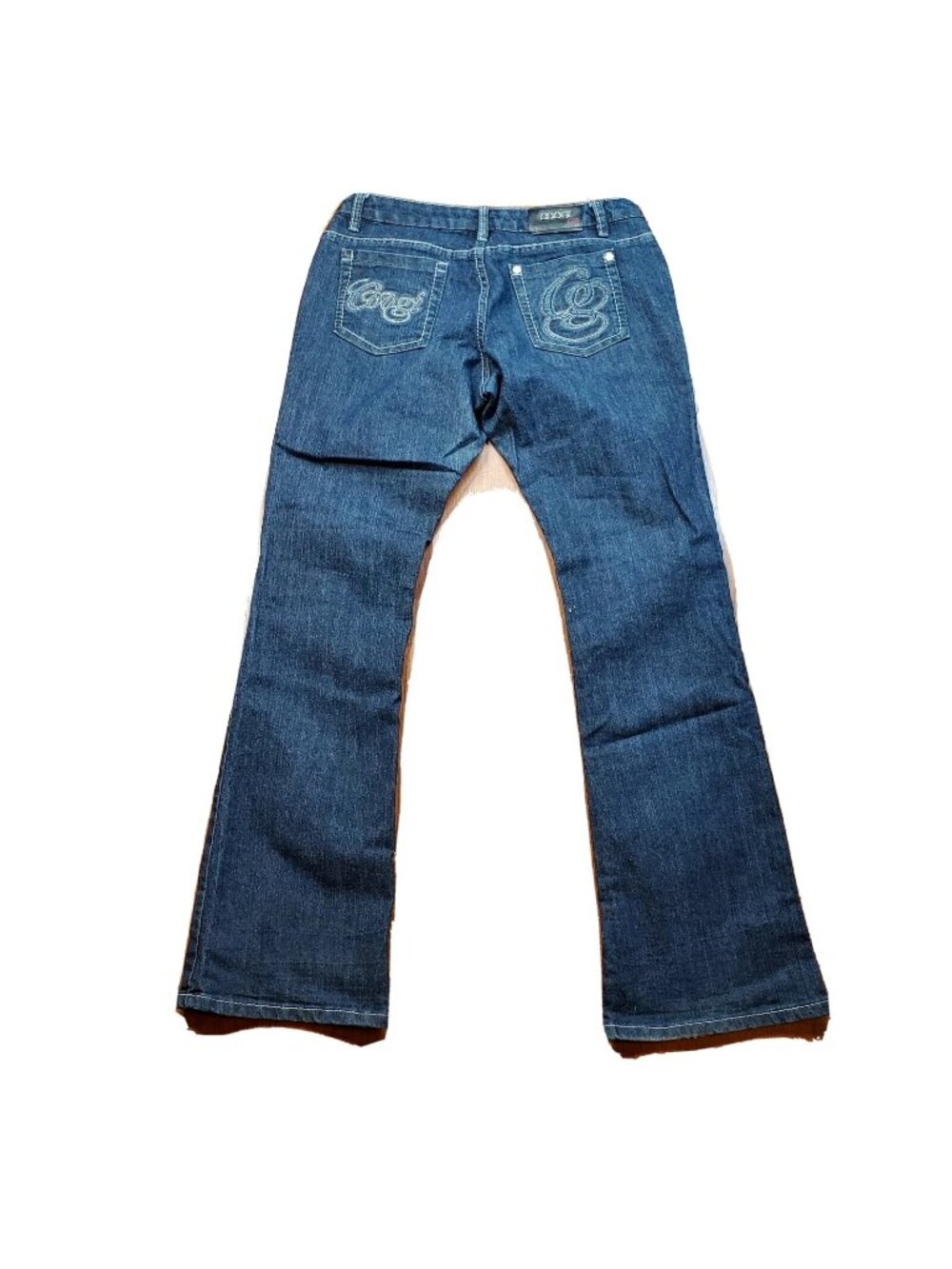 Coogi  Womens junior Vintage Embroidered Designer Bootcut Jeans 9/10 X 30